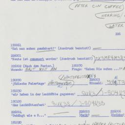 Western questionnaire, answ...