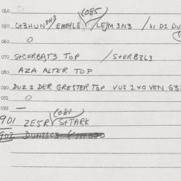 Eastern questionnaire, answ...