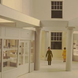 Model, detail of columns an...