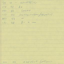 Eastern questionnaire, answ...