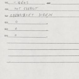 Eastern questionnaire, answ...