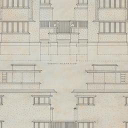 Front, rear elevations