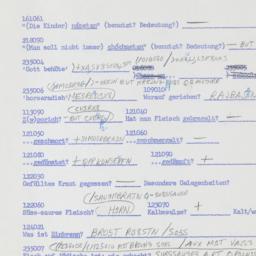 Western questionnaire, answ...