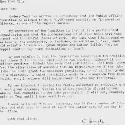 Letter from Charles Dollard...