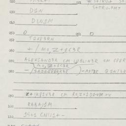 Eastern questionnaire, answ...