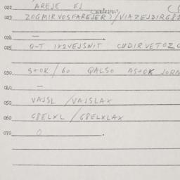 Eastern questionnaire, answ...
