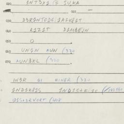 Eastern questionnaire, answ...