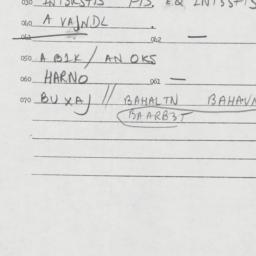 Eastern questionnaire, answ...