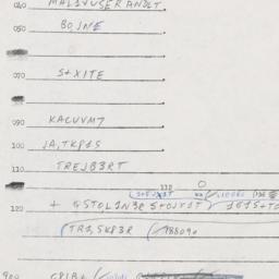 Eastern questionnaire, answ...