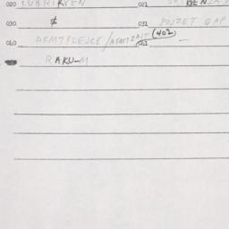 Eastern questionnaire, answ...