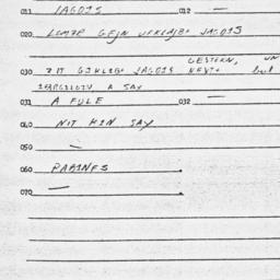 Eastern questionnaire, answ...