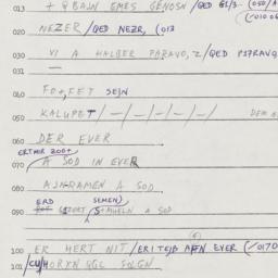 Eastern questionnaire, answ...