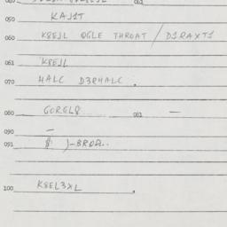 Eastern questionnaire, answ...