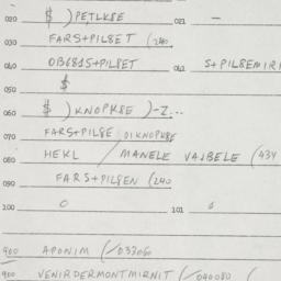 Eastern questionnaire, answ...