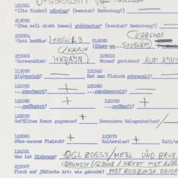Western questionnaire, answ...