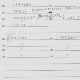 Eastern questionnaire, answ...