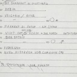 Eastern questionnaire, answ...