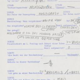 Western questionnaire, answ...