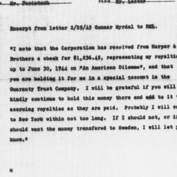 Memorandum from Robert M. L...
