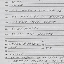 Eastern questionnaire, answ...