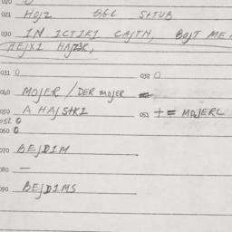Eastern questionnaire, answ...