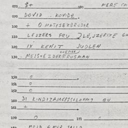 Eastern questionnaire, answ...