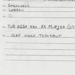 Eastern questionnaire, answ...