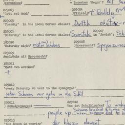 Western questionnaire, answ...