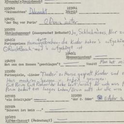 Western questionnaire, answ...