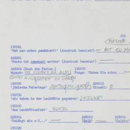Western questionnaire, answ...
