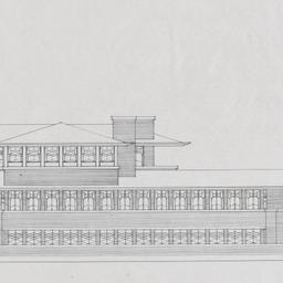 Exterior elevation, snowfla...