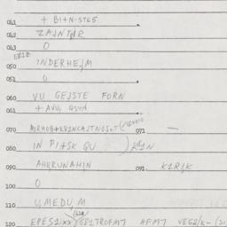 Eastern questionnaire, answ...
