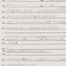 Eastern questionnaire, answ...