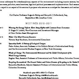 Schedules, Legal, Economic,...