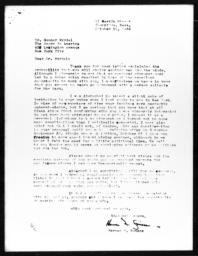 Letter from Herbert Somers to Gunnar Myrdal, October 12, 1939