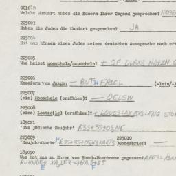 Western questionnaire, answ...