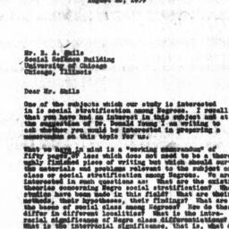 Letter from Guy B. Johnson ...