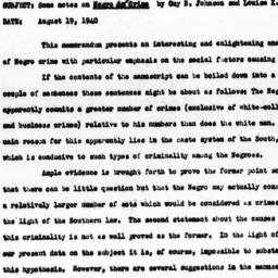 Memorandum from A.J. Jaffe ...