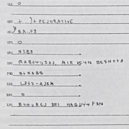 Eastern questionnaire, answ...