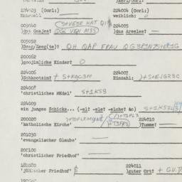 Western questionnaire, answ...