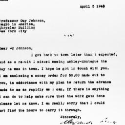 Letter from Alexander Lesse...