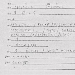Eastern questionnaire, answ...
