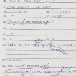 Eastern questionnaire, answ...