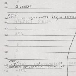 Eastern questionnaire, answ...