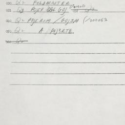 Eastern questionnaire, answ...