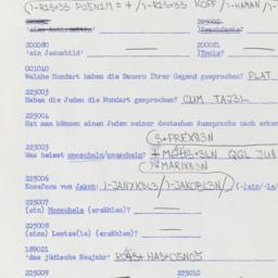 Western questionnaire, answ...