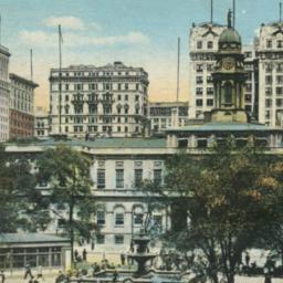 City Hall and Park, New Yor...