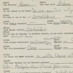 Western questionnaire, answ...