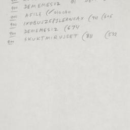 Eastern questionnaire, answ...