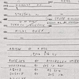 Eastern questionnaire, answ...